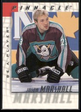 Jason Marshall 1997-98 Pinnacle Be a Player Anaheim Mighty Ducks #54