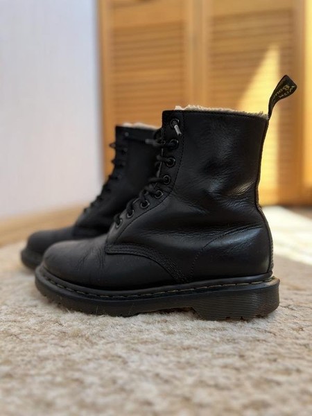Dr. Martens Damenstiefel schwarz Leder 38 #3L24