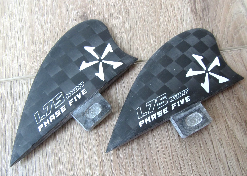 NEW PHASE 5 FIVE WAKESURF BOARD CARBON 1.75 NUBIT TWIN FINS - Image 1 of 2