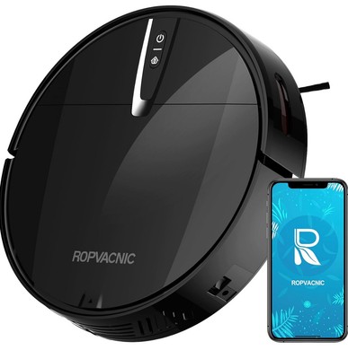 Robot Vacuum Cleaner with 3000Pa Cyclone Suction, APP/Voice/Remote Control, A...