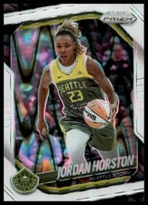 2025 Panini Prizm WNBA #37 Jordan Horston White Seismic Prizms