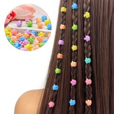 60Pcs Hair Braids Beads Candy Color Plastic Hair Jewelry Loc Accessories