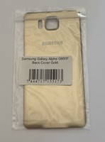 Original Samsung Galaxy Alpha Akkudeckel Backcover Gold RüCkseite