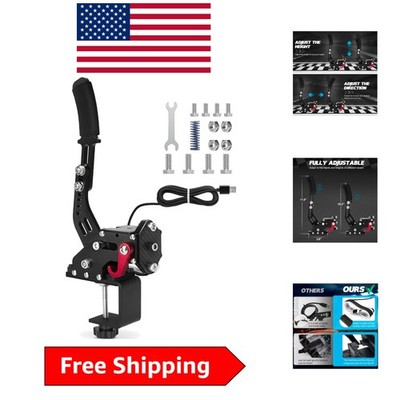 Independent USB Handbrake for PC Gaming   Easy Setup with Adjustable Features