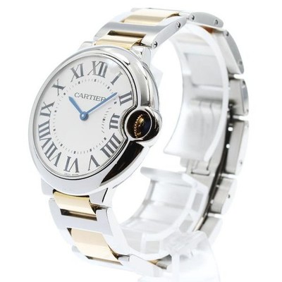 CARTIER BALLON BLEU MM W69008Z3 36mm SS Silver #C16559