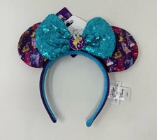 Disney Parks Joey Chou Park Icons  Attractions Tinkerbell Minnie Mouse Ears NWT