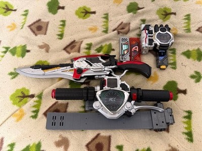Bandai Kamen Rider Accel Sword Belt Set Toy With Sound Light Red Black Authentic