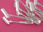Rare Sterling Silver Reed & Barton Francis I Individual Asparagus Tongs ~$349 ea