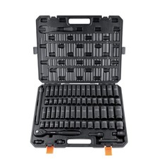 VEVOR Impact Sockets Set 65pcs 6-Point 1/2in Drive Bit Ratchet Tool Kit Case