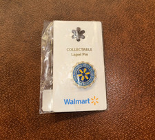 BRAND NEW SEALED Walmart Collectable Lapel Pin Blue Save Money Live Better