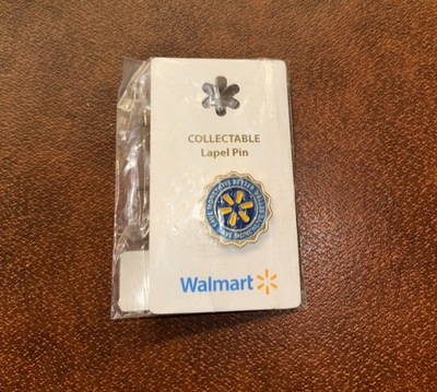#ad BRAND NEW SEALED Walmart Collectable Lapel Pin Blue Save Money Live Better $11.99