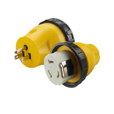 Nema 5-15P to Nema SS2-50R RV Marine Power Electrical Adapter, 5-15P Male Plu...