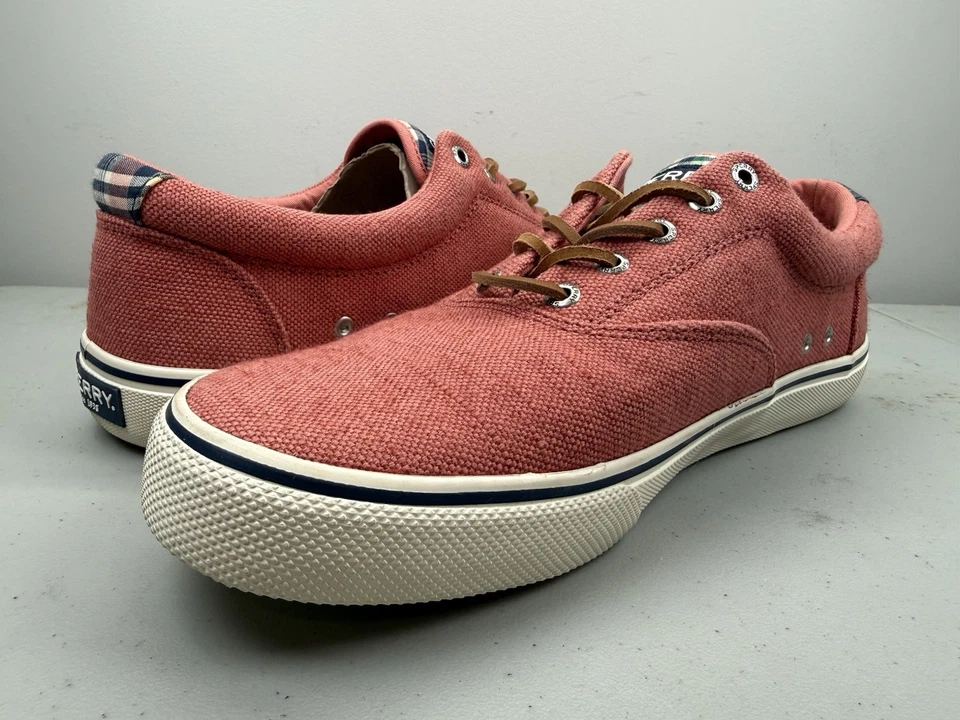 NUEVO SIN CAJA SPERRY STRIPER II CVO Salmón/Rojo PARA HOMBRES 11 44.5 Zapatos STS22409 NUEVO Foto 3 de 4