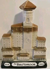 Vintage 1968 The Broadmoor Jim Beam Whiskey Decanter Bottle Barware Collectible 