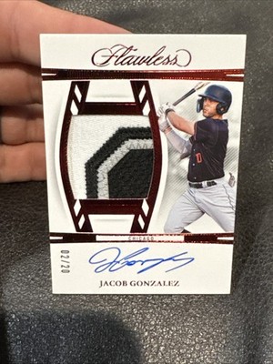 2024 Panini Flawless Jacob Gonzalez ROOKIE RPA #'d Ruby /20 White Sox RC