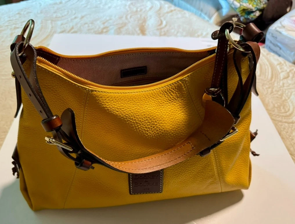 Dooney & Bourke Leather Exterior Yellow Bags & Handbags for Women