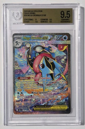 Mega Greninja ex graded BGS 9.5 for sale on eBay
