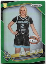 2025 Panini Prizm WNBA #139 Hailey Van Lith Green Prizm RC