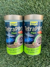 2 X TETRA TETRAPRO ALGAE TROPICAL AQUARIUM FOOD 250ML BBD 2028