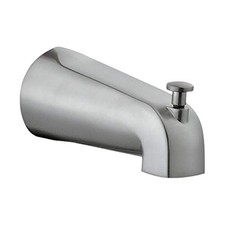 Design House Slip-On Tub Diverter Spout 5" Satin Nickel