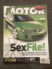 MOTOR Magazine December 2002 Holden Quattro Commodore Ford FPV GT BMW M5 HSV GTS