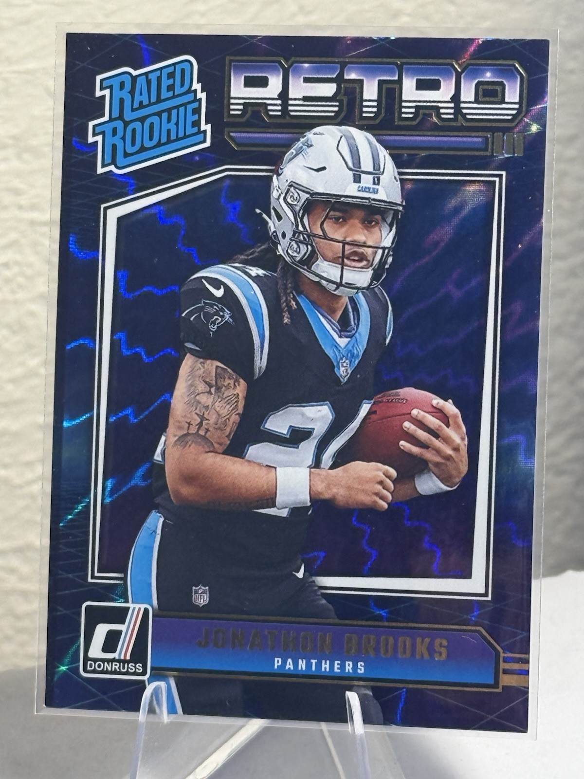 JONATHON BROOKS 2024 Donruss #3 Rated Rookie Retro Carolina Panthers