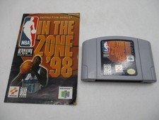 NINTENDO 64 NBA IN THE ZONE 98 GAME & MANUAL PRE-OWNED (SOME CASE SCUFF)