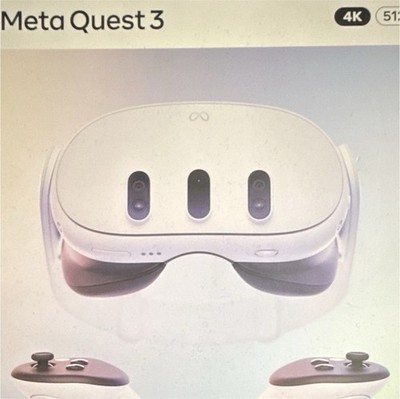 Meta Quest 3 512GB Standalone VR Headset 120Hz w/ Touch Plus Controllers