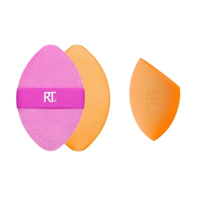 Real Techniques Miracle Complexion Sponge + 2-In-1 Powder Puff, Multi 