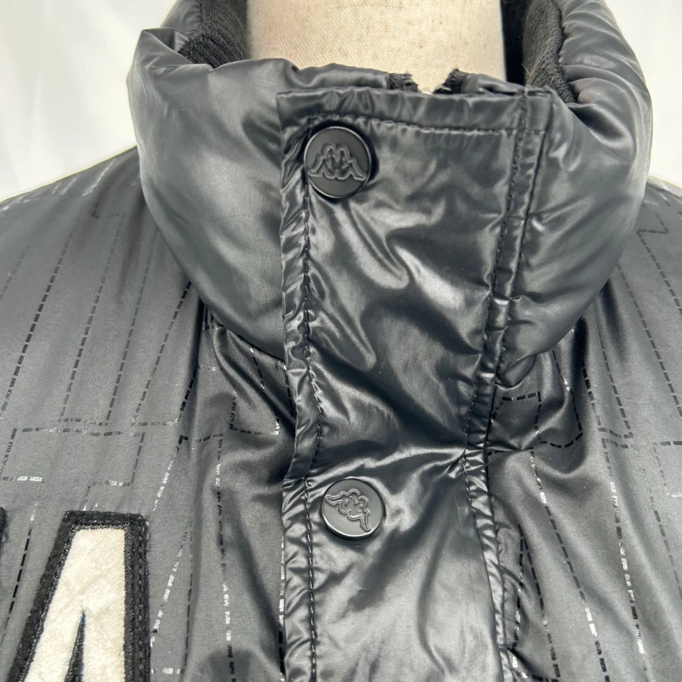 Chaqueta acolchada Kappa ITA Italia negra XXL - Abrigo de invierno Torino Heritage ropa de calle Foto 4 de 4