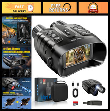 4K Night Vision Binoculars, 48MP 8X Zoom, Infrared Goggles, 10000mAh Battery, HD