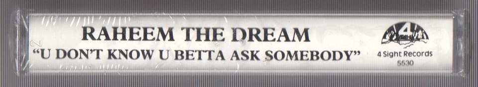 RAHEEM THE DREAM U Don't Know SEALED Rap Tape Miami Bass 4-Sight Records 1992 - Image 3 of 3