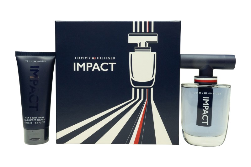 Tommy Hilfiger Impact Mens EDT 100ml & 4ml & Body Wash 100ml 3 Piece Gift Set - Image 2