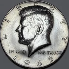 US 1965 - Kennedy Half Dollar 40% Silver SMS - 50 Cent 40% Silver Coin