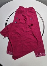 Cherokee Workwear Revolution Women’s Scrub Set Size S Pink Two Pocket