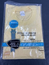 Vintage Deadstock 60's Towncraft Penn Set Men's Shirt With Pocket Yellow M