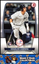 Oswaldo Cabrera 2023 Bowman #32 New York Yankees Rookie RC