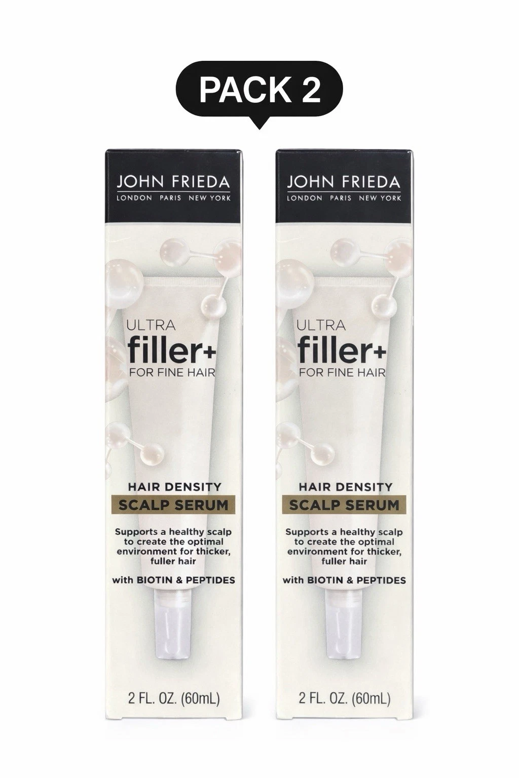 Lot 2-John Frieda ULTRAfiller+ Hair Density Scalp Serum for Fine Volumizing Hair