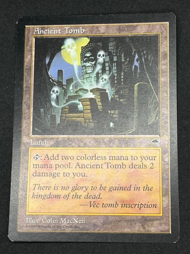 Magic the Gathering MTG Ancient Tomb Tempest Land Uncommon