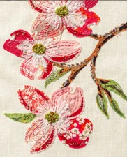 NEW Wattle Loop Handmade Hand Stitching Unique Material Dogwood Flower Craft Kit