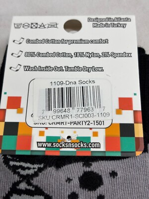 NEW *Socks N Socks* Men Crew Socks - 3 pairs GEOMETRY, DNA, BISON