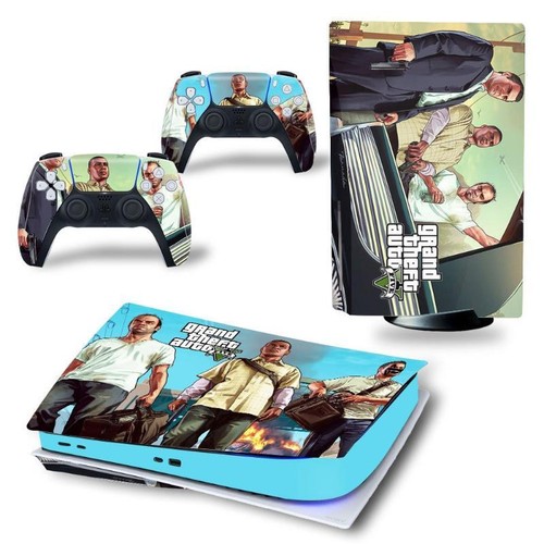 Calcomanía de vinilo adhesiva envoltura de disco PS5 para consola Playstation 5 GTA Grand Theft - Imagen 3 de 64