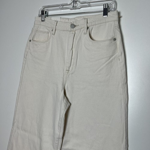 Blank NYC The Franklin High Key Pants Rib cage Wide Leg Cream Color Size 29 - Picture 5 of 14