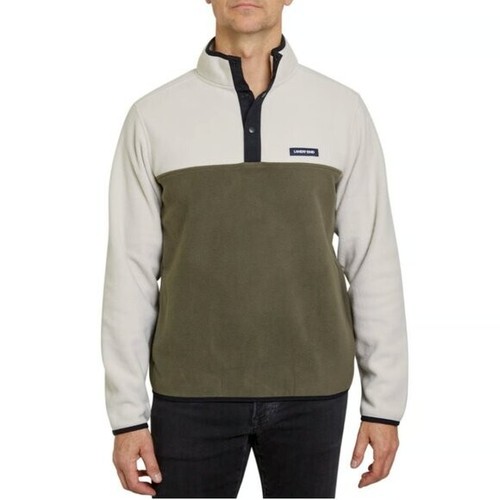 Neu mit Etikett Lands' End Heritage Fleecepullover Öko-Tex Wald moosgrün für Herren Größe XL