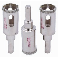 3Pcs Tile Hole Saw 20-40mm Coated Diamond Tip Drill Bit for Stone Granite Marble