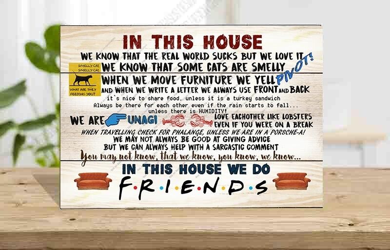 Friends TV Show Quotes Plaque,Friendship, Friends Gift, Birthday, Wooden  Plaque