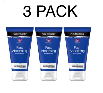 3x NEUTROGENA Fast Absorbing hand cream 75ml | 2.5 fl.oz