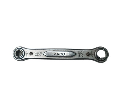 VACO No. 810 Vintage Ratcheting Box End Wrench 1/4 In & 5/16 In (bin#1)