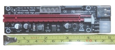 PCI-E 1x to PCI-Express 16x 164 Pin GPU High Power Adapter