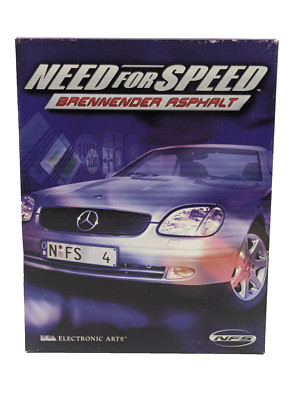 Need for Speed Brennender Asphalt PC Big Box+ Hot Pursuit 3 + 2 Fast Add  Cd Rom